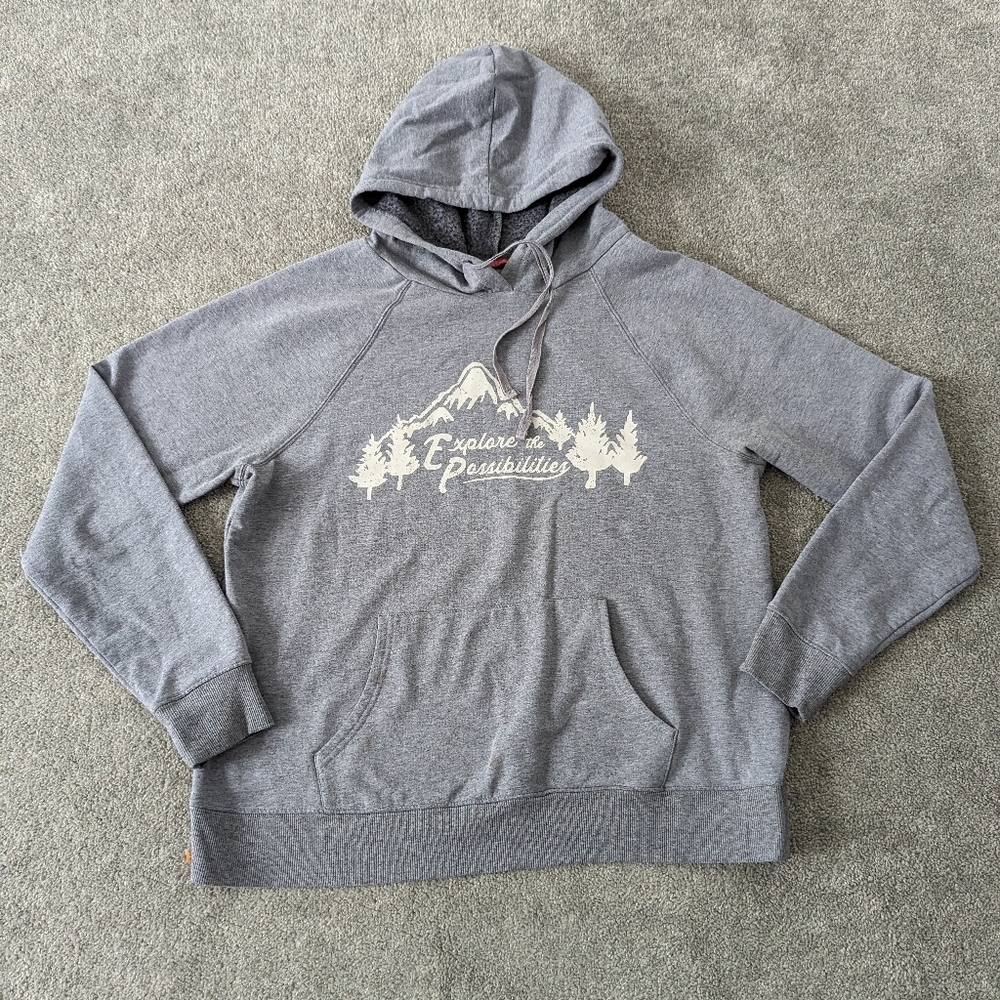 Gerry Men's Athletic Hoodie Size Large Explore The Possibilities Gorpcore